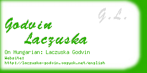 godvin laczuska business card